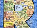 Bat Mitzvah LifeMap in the shape of the letter R