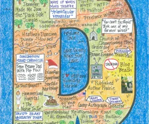 Christmas LifeMap in the shape of the letter D Christmas LifeMap in the shape of the letter D