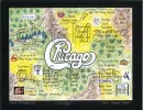 Music LifeMap in the iconic shape of the Chicago rock band logo