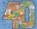 Birthday LifeMap in the shape of the number 40