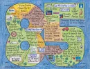 Birthday LifeMap in the shape of the number 85