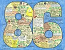 Birthday LifeMap in the shape of the number 86