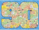 Birthday LifeMap in the shape of the number 90