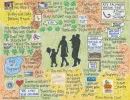 Celebration of new child LifeMap with image in the center