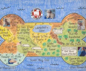 Dog bone shaped dog lover LifeMap Dog bone shaped dog lover LifeMap